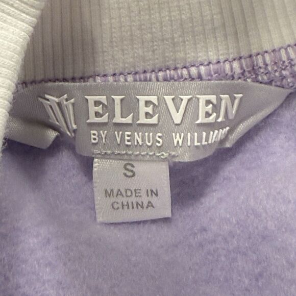 Eleven Venus Williams Collegiate Sweatshirt Womens Small Tennis Top White Purple - Picture 6 of 10